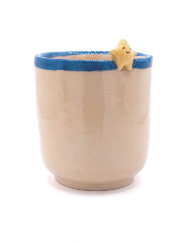 ceramiczny kubek z gwiazdką 3D