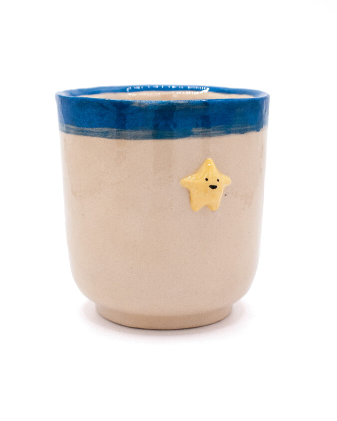 ceramiczny kubek z gwiazdką 3D