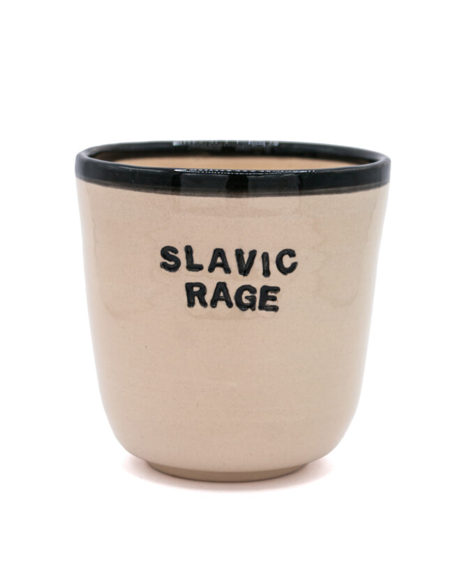 kubek ceramiczny z napisem "Slavic rage"