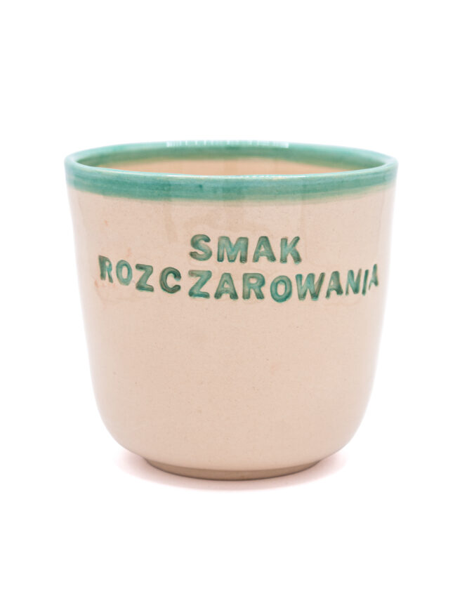 kubek ceramiczny z napisem "smak rozczarowania"