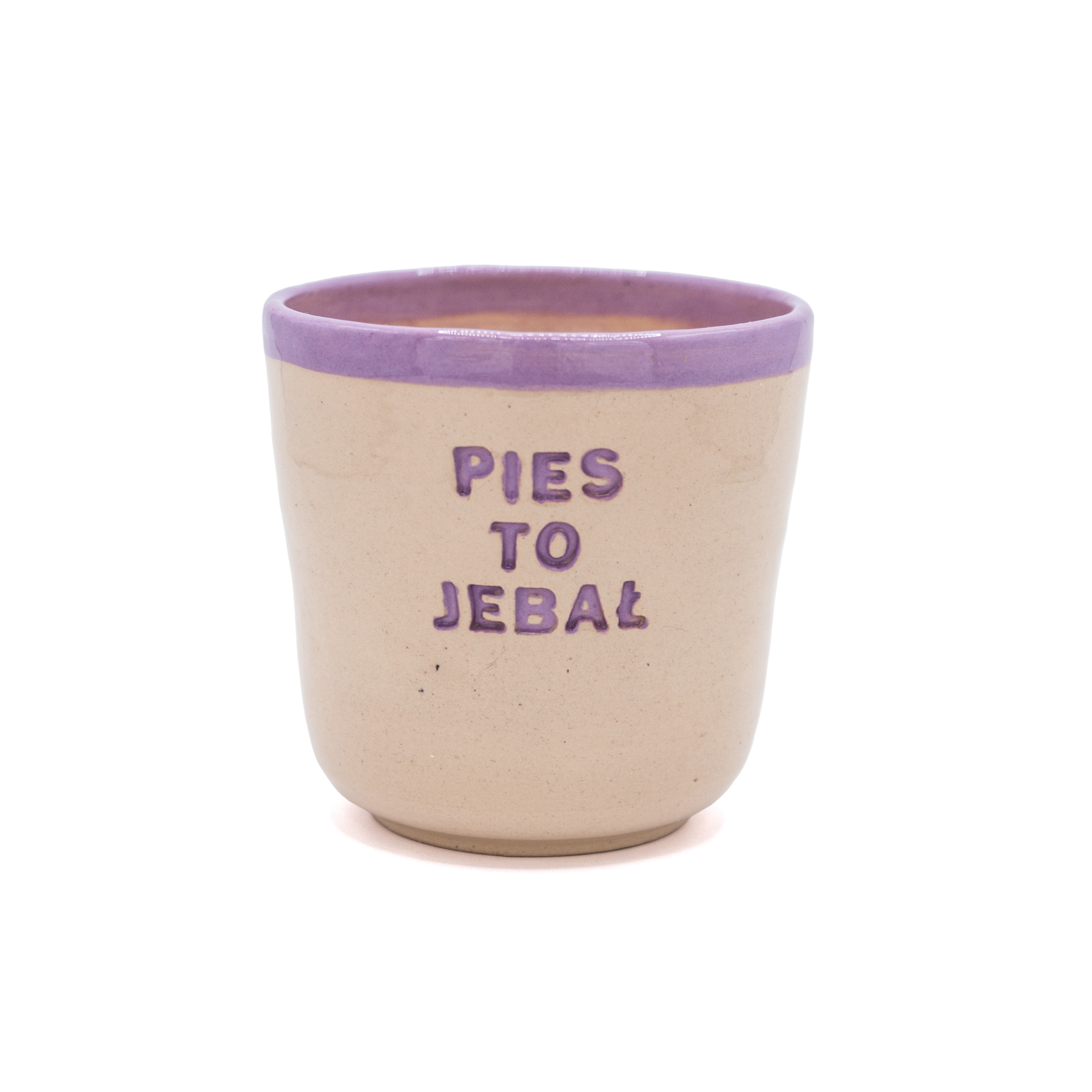 kubek ceramiczny z napisem