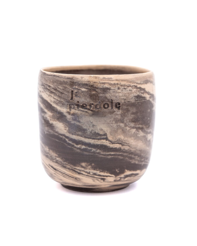kubek ceramiczny z napisem "ja piedole"